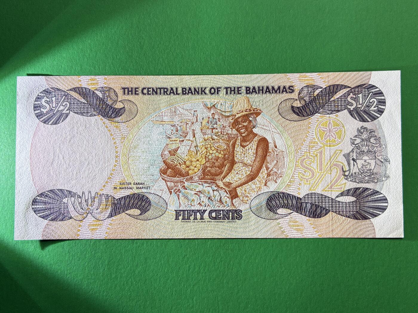 咖啡豆•收藏 2026年Mar_19th世界各国纸币拍卖 巴哈马 1974(1984)年 1元 全新UNC 外国 美洲纸币 女王钞