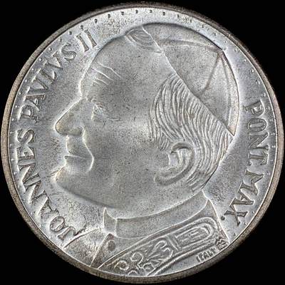 【雨安】【直播拍卖】【第0127期-裸币套币】2026-03-13 周五 19:30 (金价1140, 银价21.50) - [徽章奖章] Vatican [章] 梵蒂冈 若望保祿二世