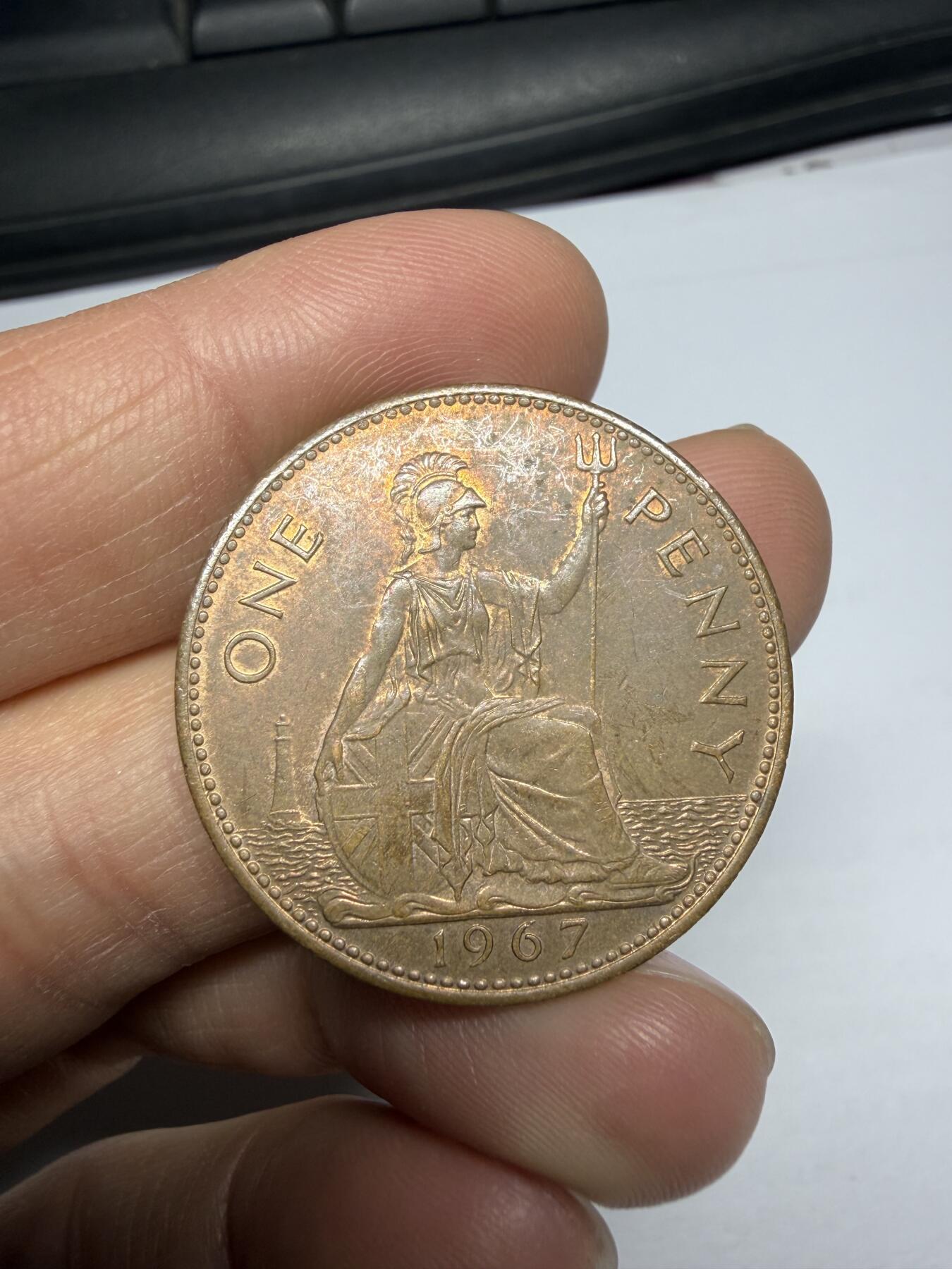 2026年集古藏今外币拍卖第三期-第3场—（总第313拍），可以寄存60天，满160元包邮。 1967年英国1便士