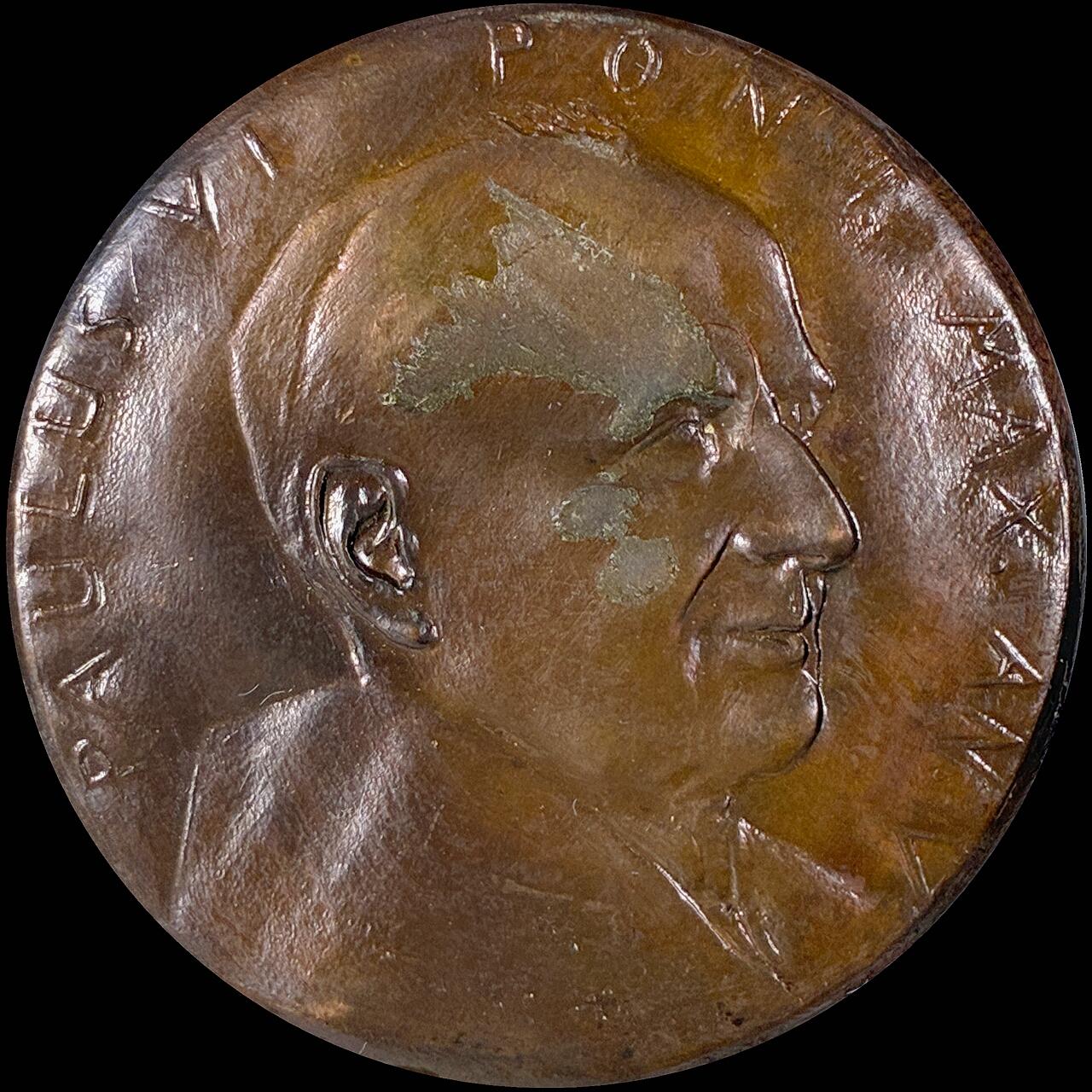 【雨安】【直播拍卖】【第0127期-裸币套币】2026-03-13 周五 19:30 (金价1140, 银价21.50) [徽章奖章] Vatican [章] 梵蒂冈 1967年 保禄六世 铜章