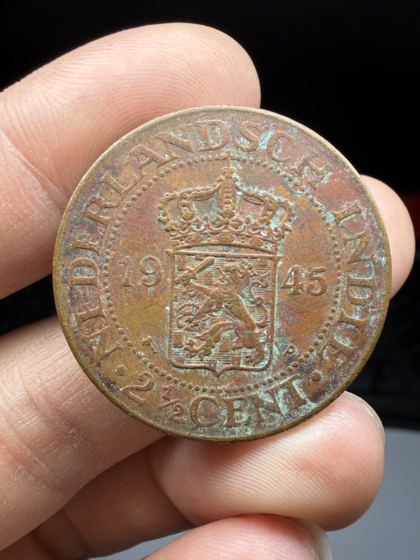 2026年集古藏今外币拍卖第三期-第3场—（总第313拍），可以寄存60天，满160元包邮。 1945年荷属东印度2.5分