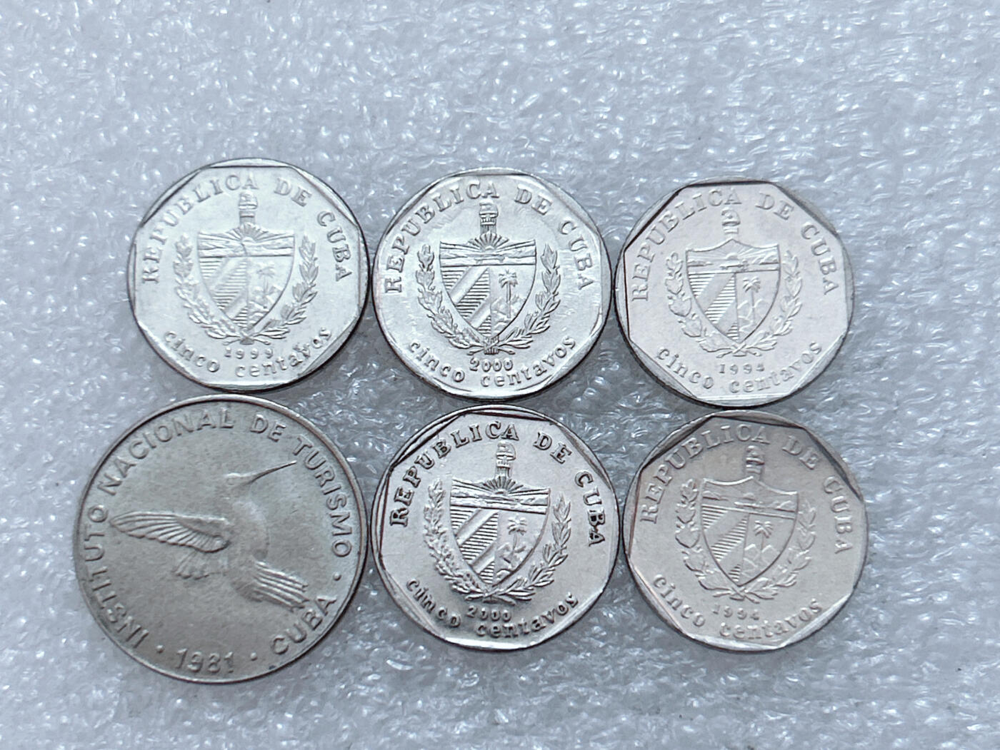 第一海外回流一元起拍收藏 散集专场  第303期 古巴硬币🇨🇺6枚