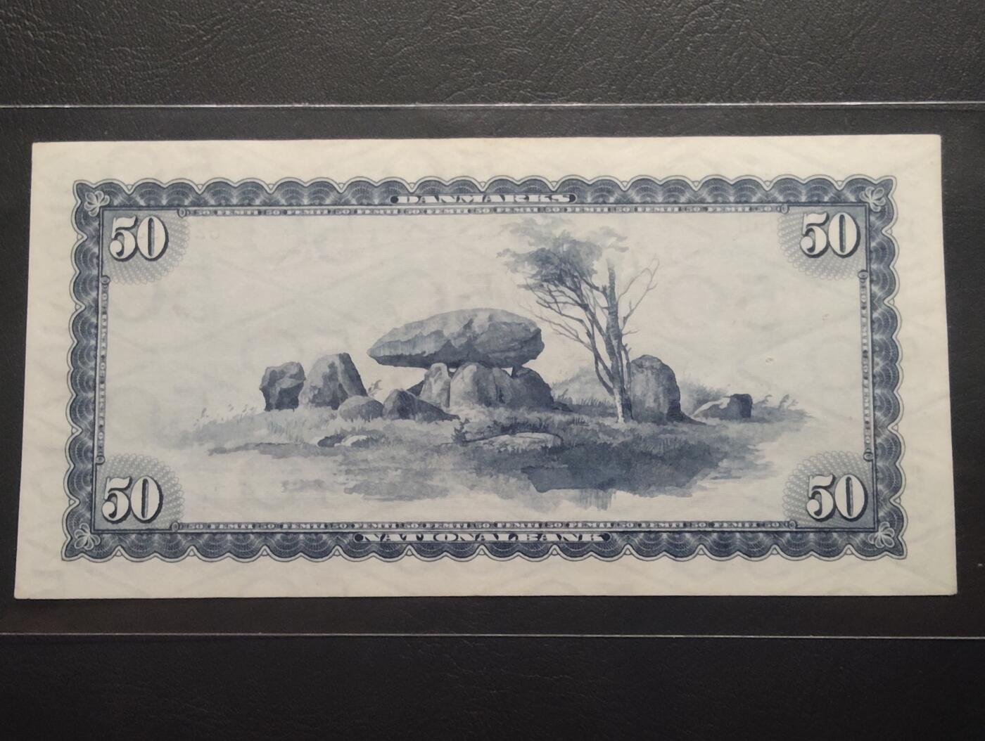 2026三月第二期，总219期 丹麦1970年50克朗UNC-有针孔 天文学家罗默 少见中高面值品种