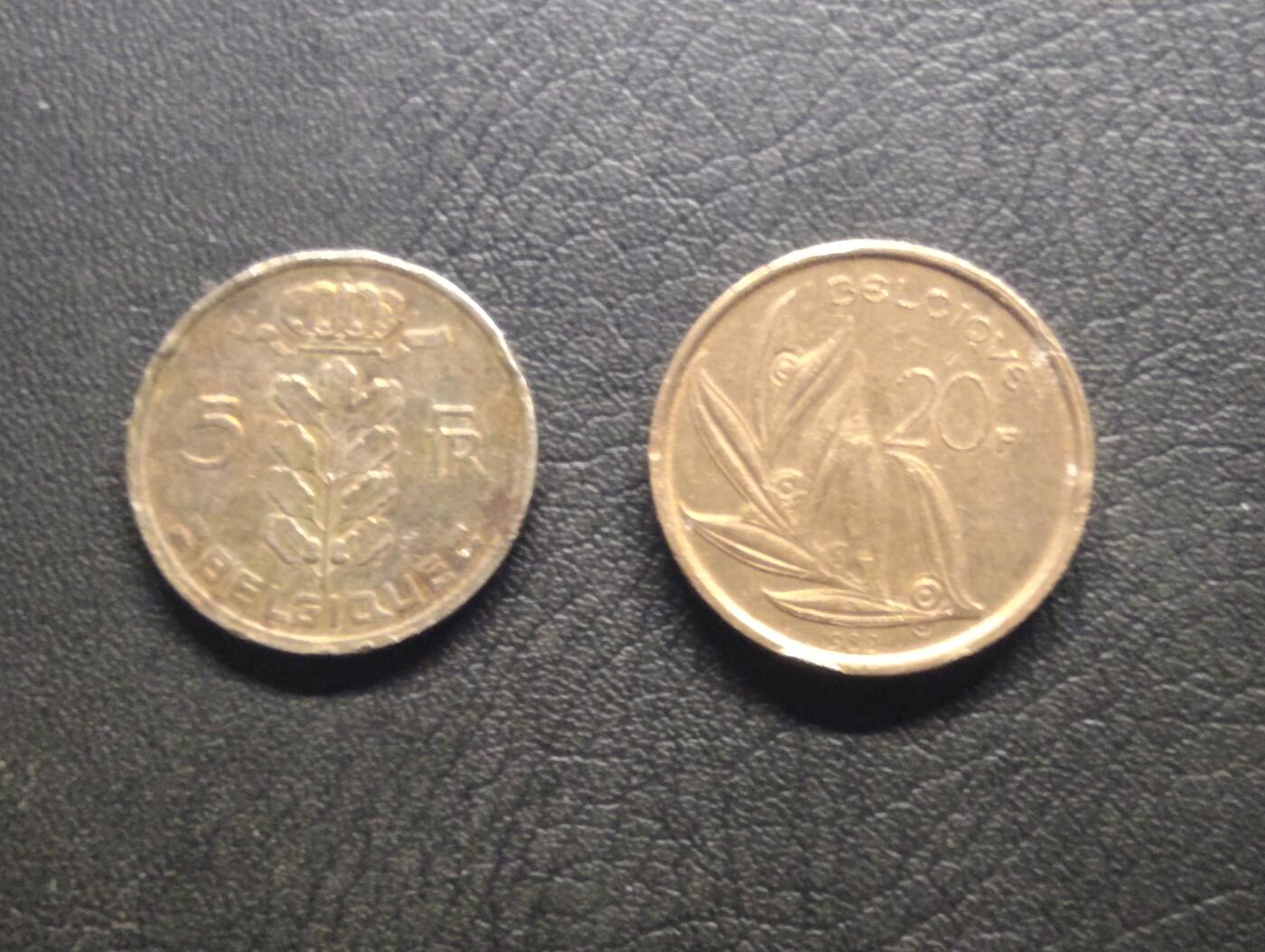 荟藏特别场次第七期——“社长的钢镚堆” 比利时硬币批量两个