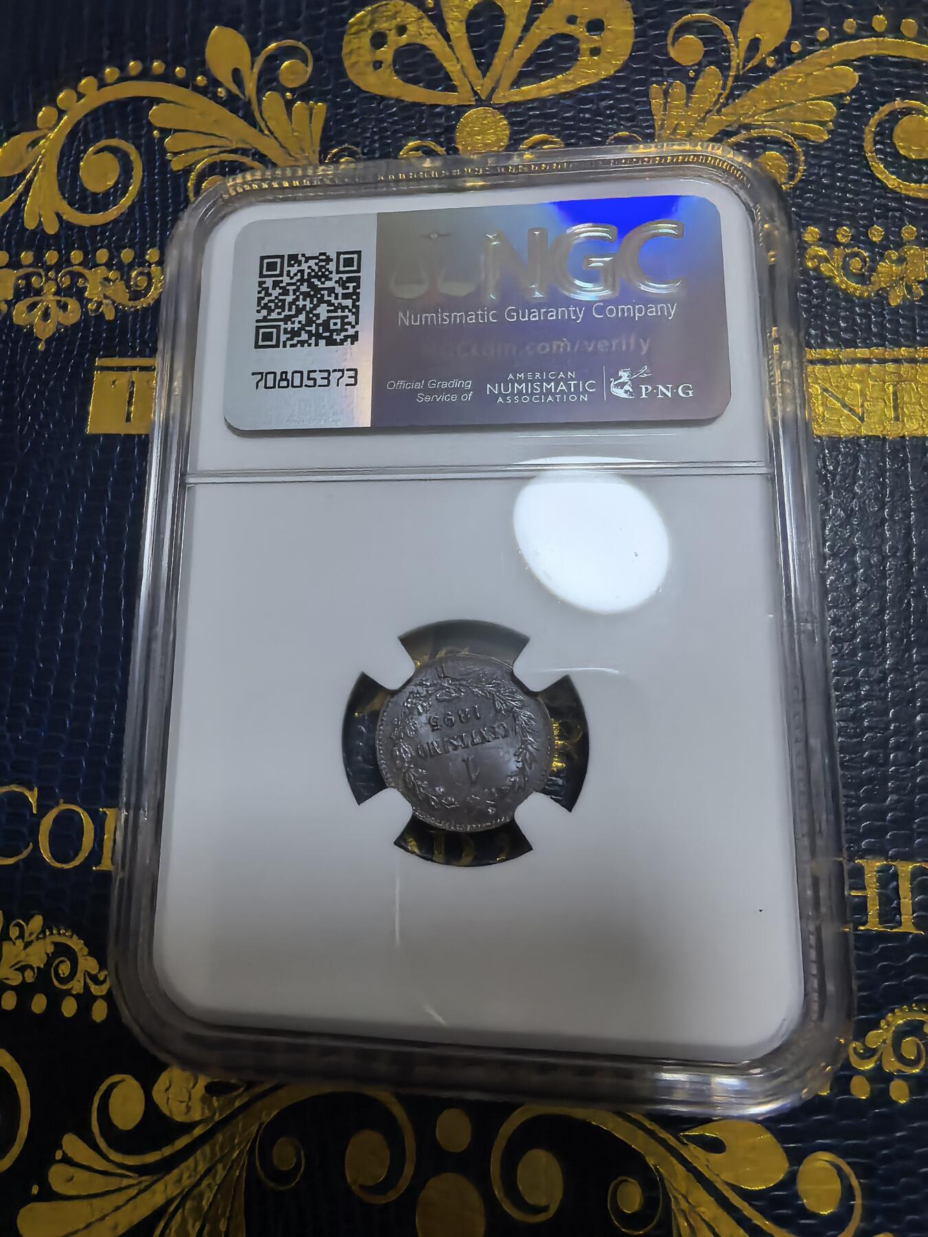 长老汇马年精选第九场拍卖 1895R意大利翁贝托一世1分铜币，NGC MS61BN，更高分仅有13枚