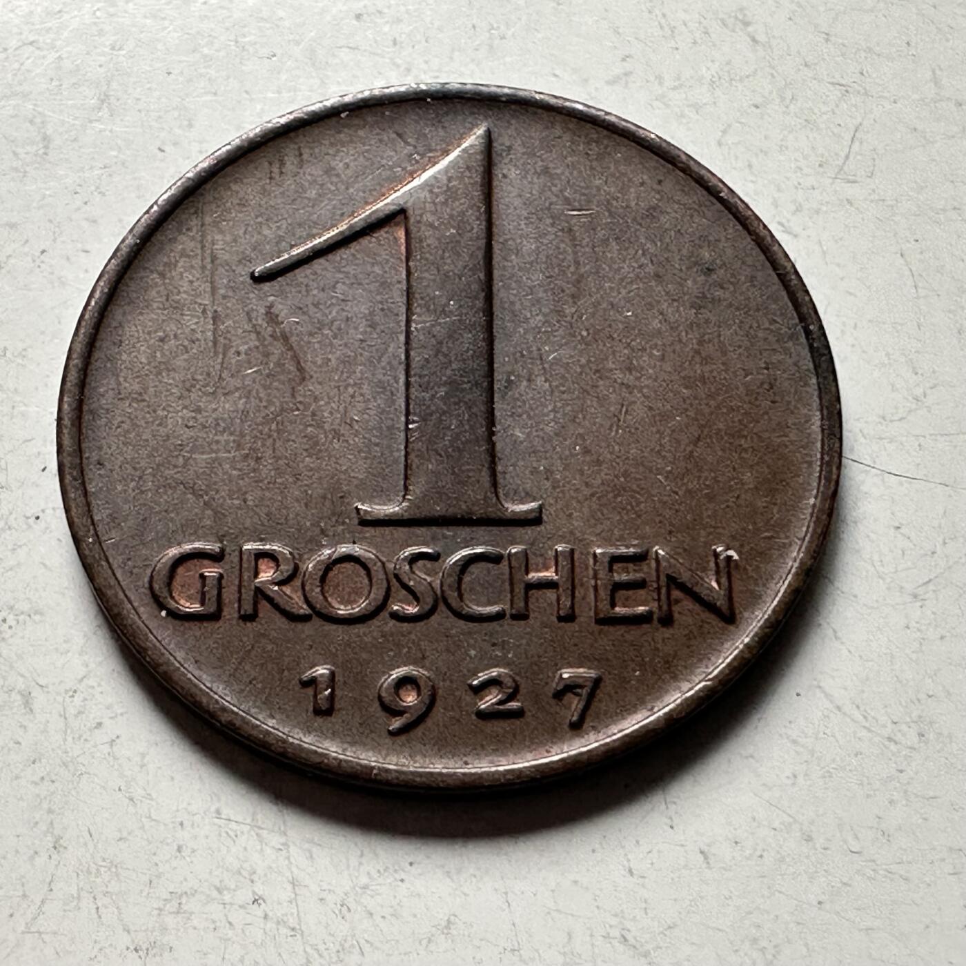 🌹外币初藏🌹🐯2026年第28场   每周二四六晚8️⃣点 接代拍 奥地利1927年1格罗申