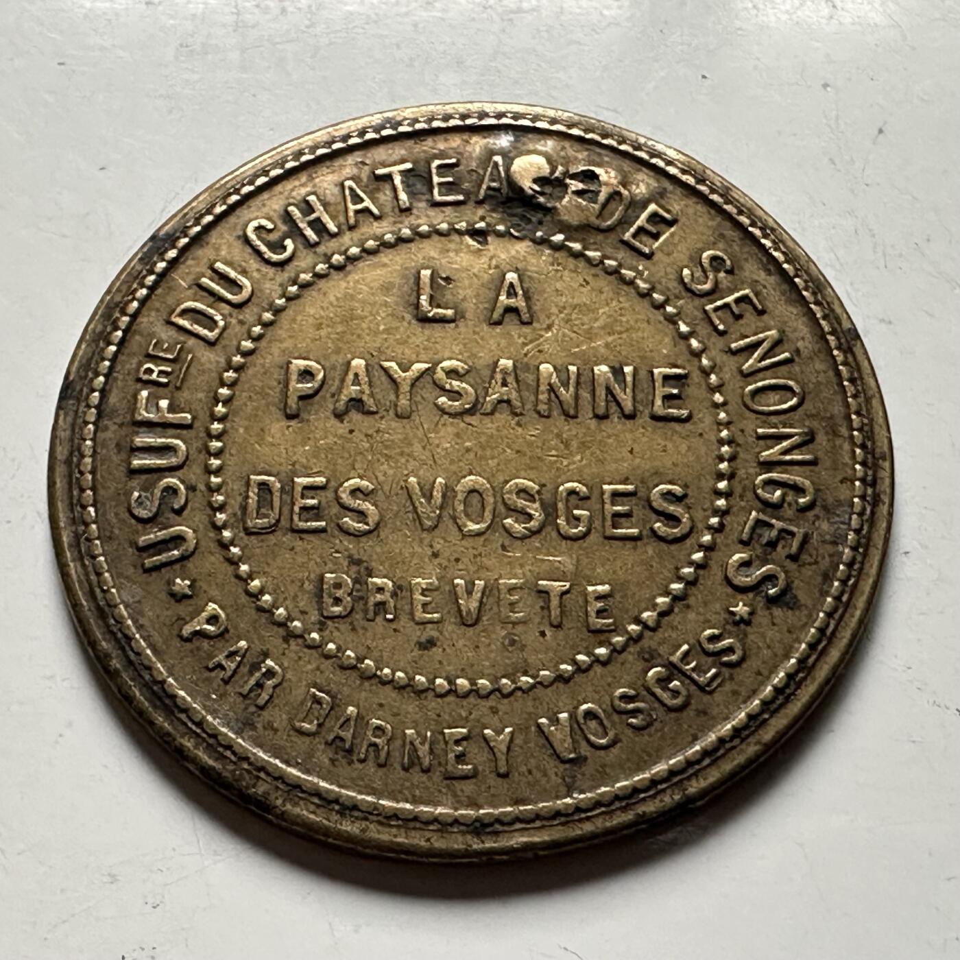 🌹外币初藏🌹🐯2026年第28场   每周二四六晚8️⃣点 接代拍 法国19世纪塞农什城堡 孚日省特许代用币