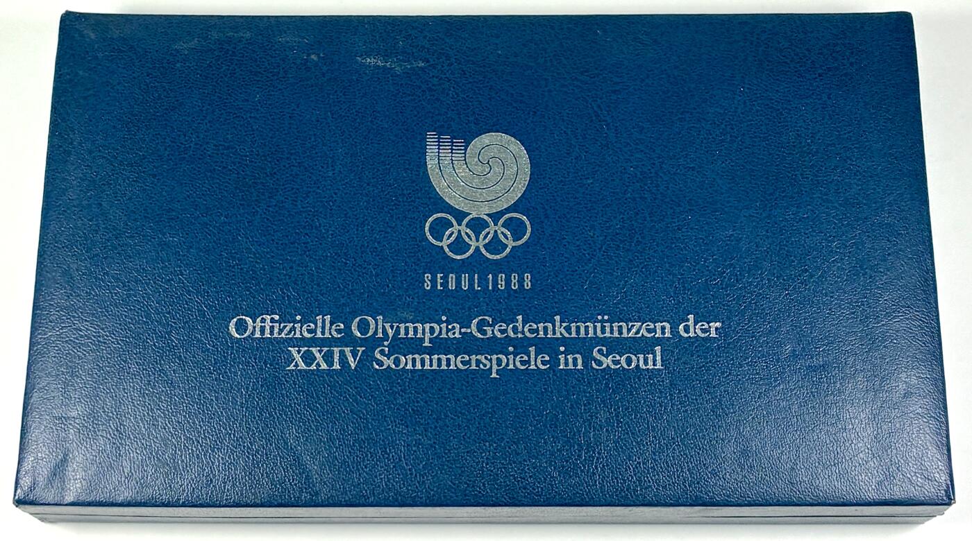 【雨安】【直播拍卖】【第0127期-裸币套币】2026-03-13 周五 19:30 (金价1140, 银价21.50) [现代套币] Korea North 韩国 套币 1986/1988年 奥运会套币