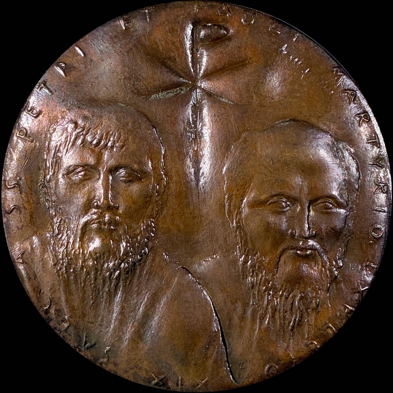 【雨安】【直播拍卖】【第0127期-裸币套币】2026-03-13 周五 19:30 (金价1140, 银价21.50) [徽章奖章] Vatican [章] 梵蒂冈 1967年 保禄六世 铜章