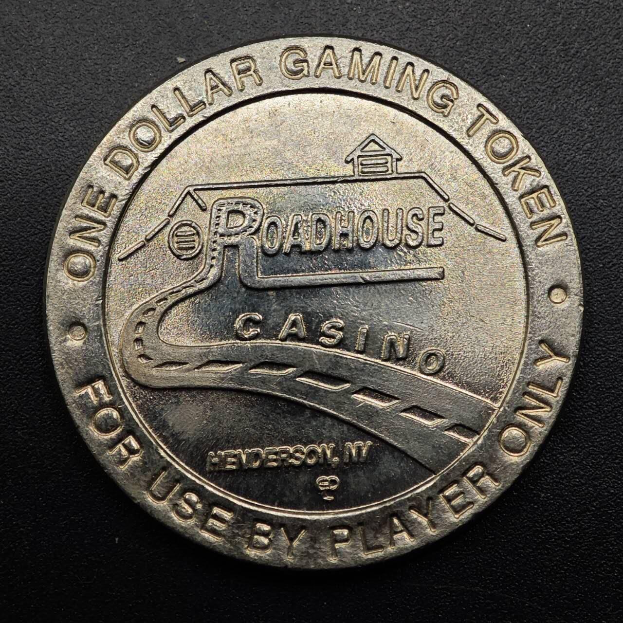 【淘币小摊】实时拍第八百八十拍   散币场    每周一统一发货 美国内华达州亨德森市Roadhouse Casino一美元代币原光品