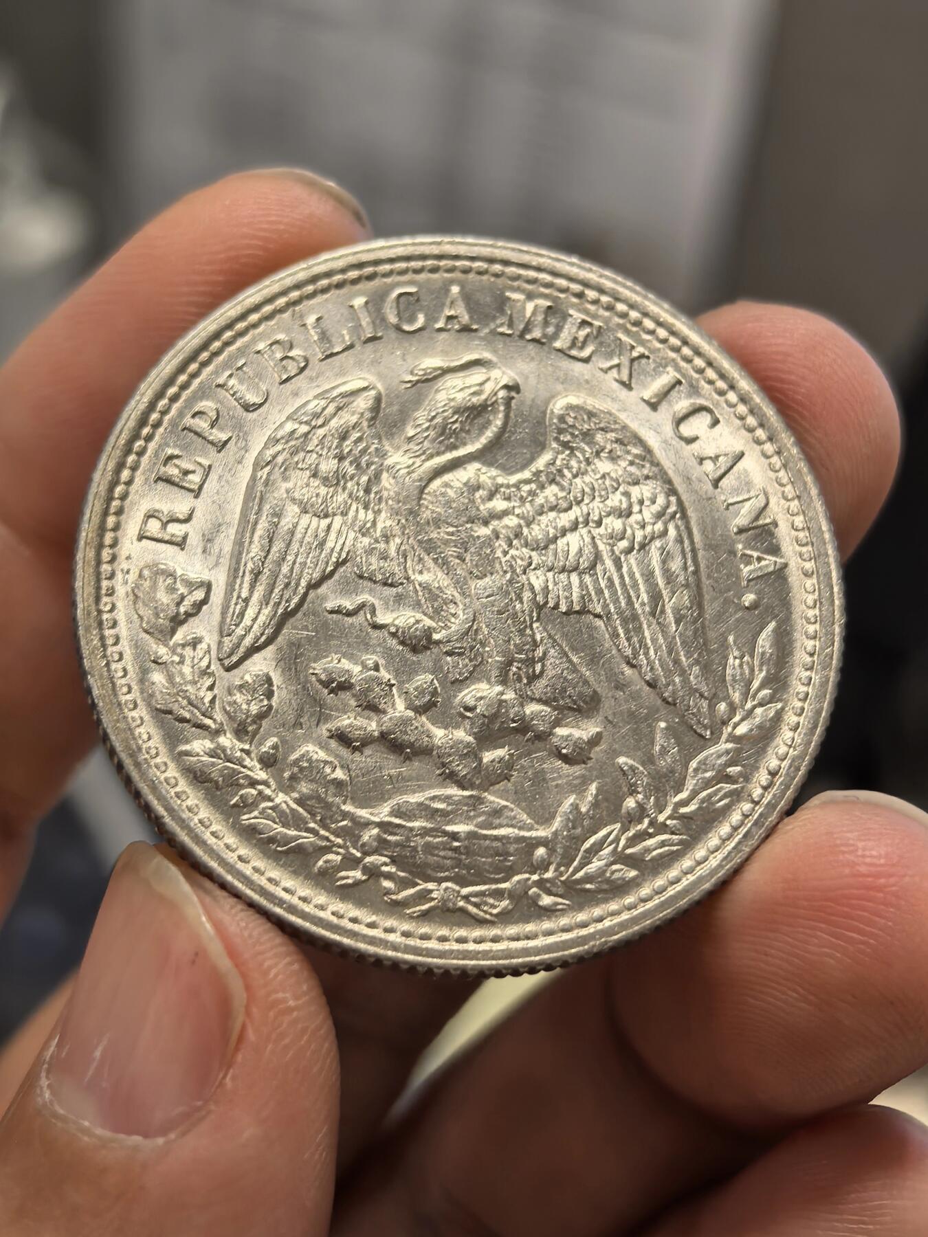 博洋堂世界钱币拍卖第164期（全场包邮） 精品原光墨西哥1898年MO AM版直边鹰洋-5