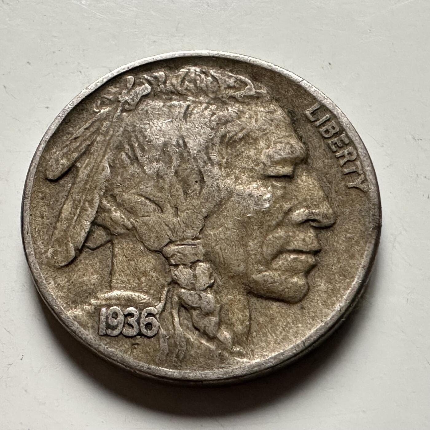 🌹外币初藏🌹🐯2026年第28场   每周二四六晚8️⃣点 接代拍 美国1936年印第安牦牛五分