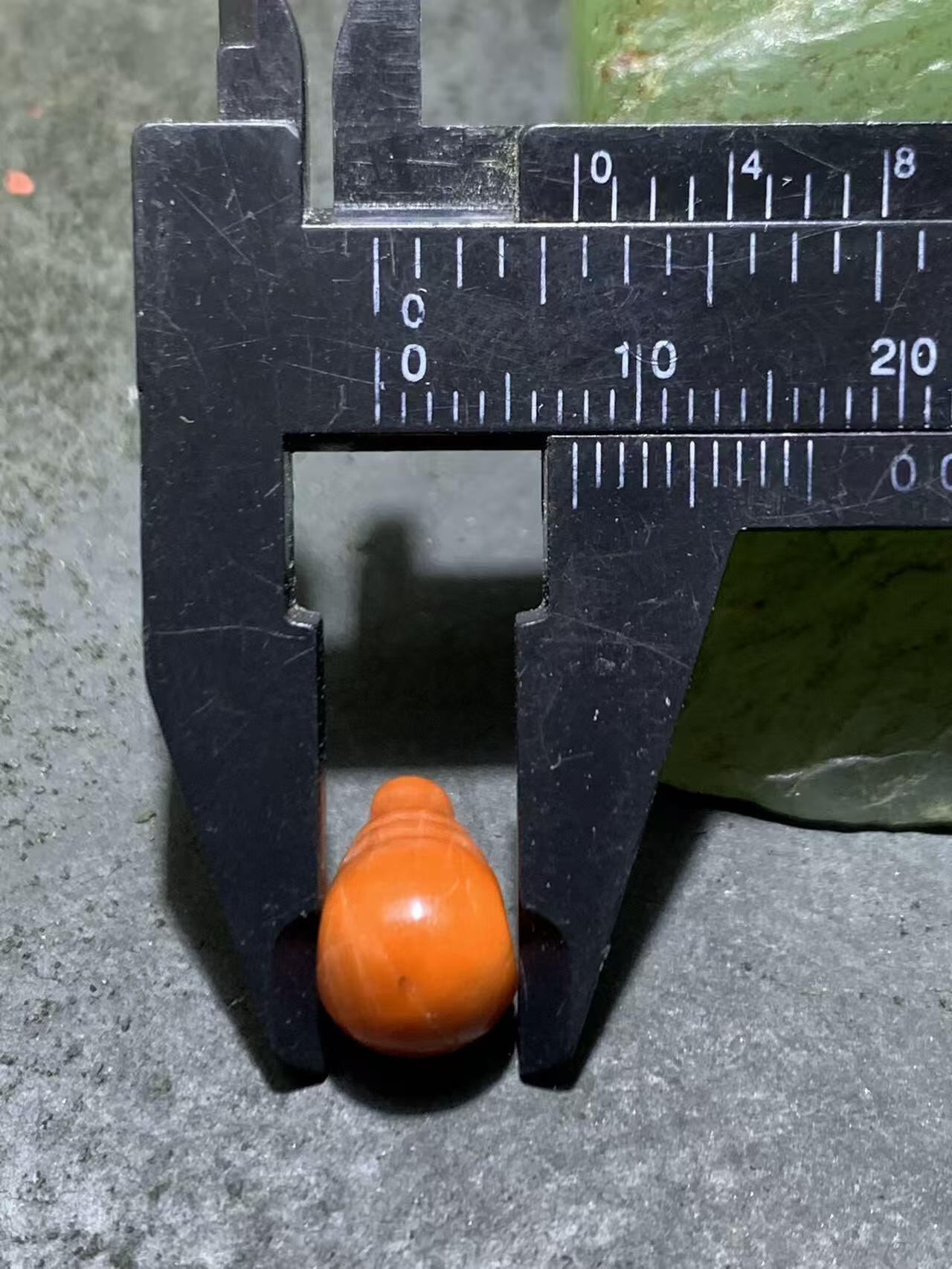 川料南红玛瑙冻料柿子红一体迷你通货小三通一个