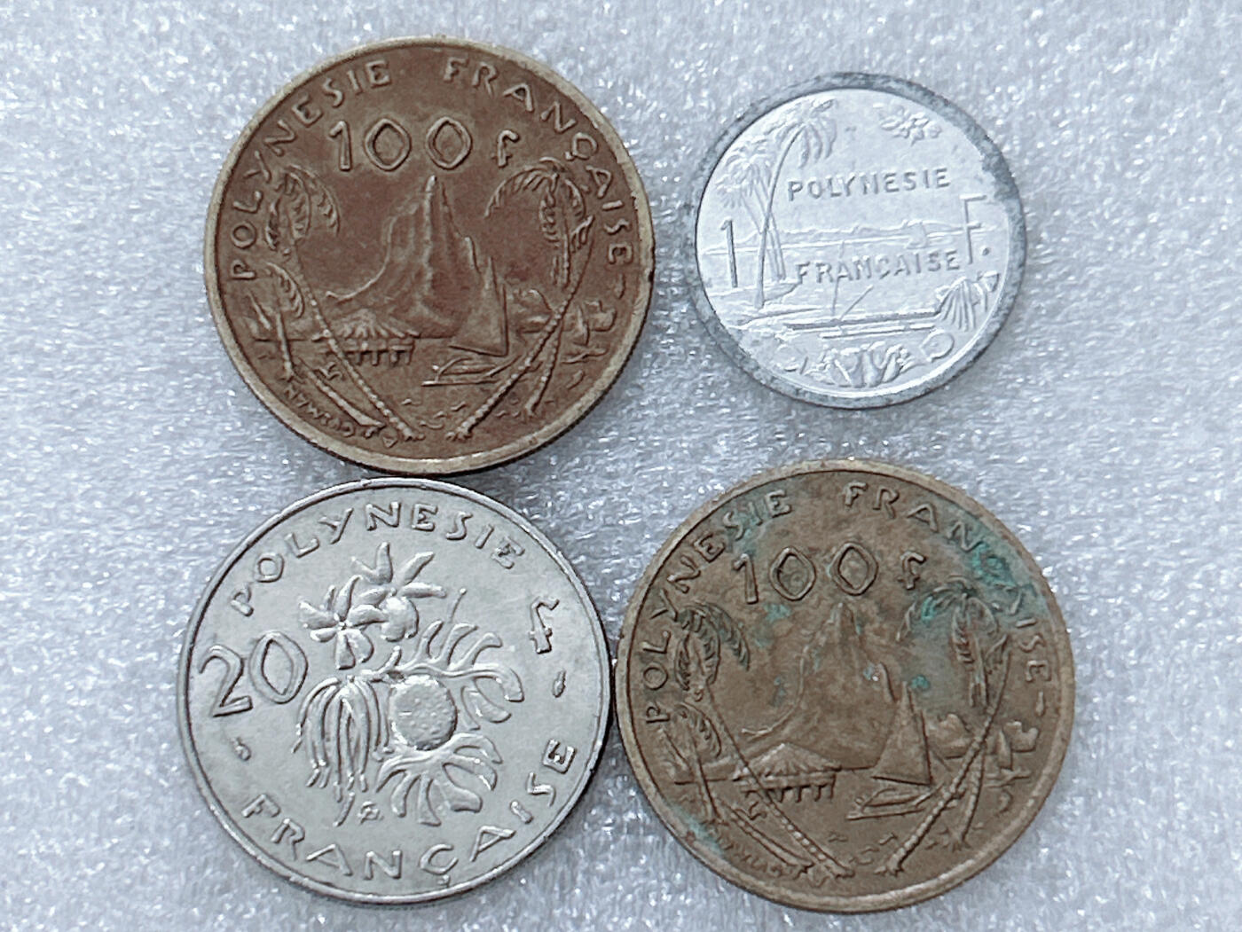 第一海外回流一元起拍收藏 散集专场  第303期 法属喀里多尼亚硬币 4枚