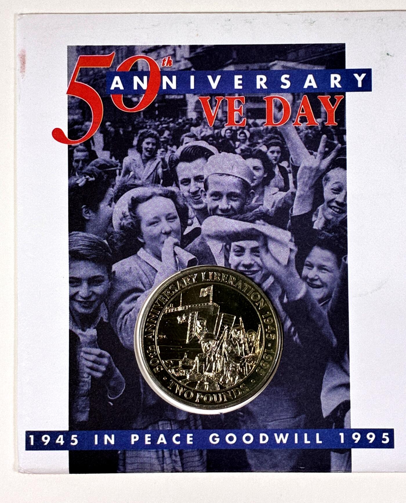 【雨安】【直播拍卖】【第0127期-裸币套币】2026-03-13 周五 19:30 (金价1140, 银价21.50) [现代装帧] Guernsey 根西 2镑 1995年 独立