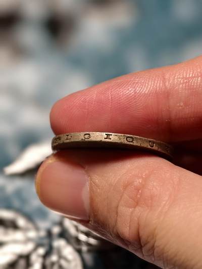 抚柳草堂-第二十八期章牌钱币  奖章勋章 满百包邮 放漏专场 1935比利时王国阿尔贝一世20法郎银币 重11g 老包浆好状态