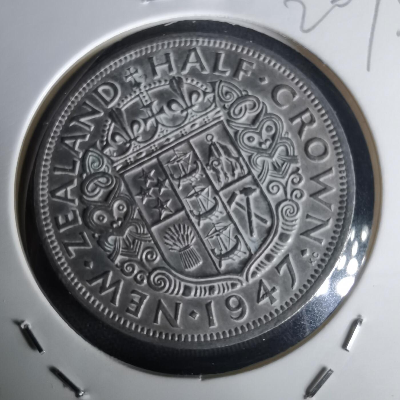 沼泽如烟--第1020场 新西兰1947年半克朗