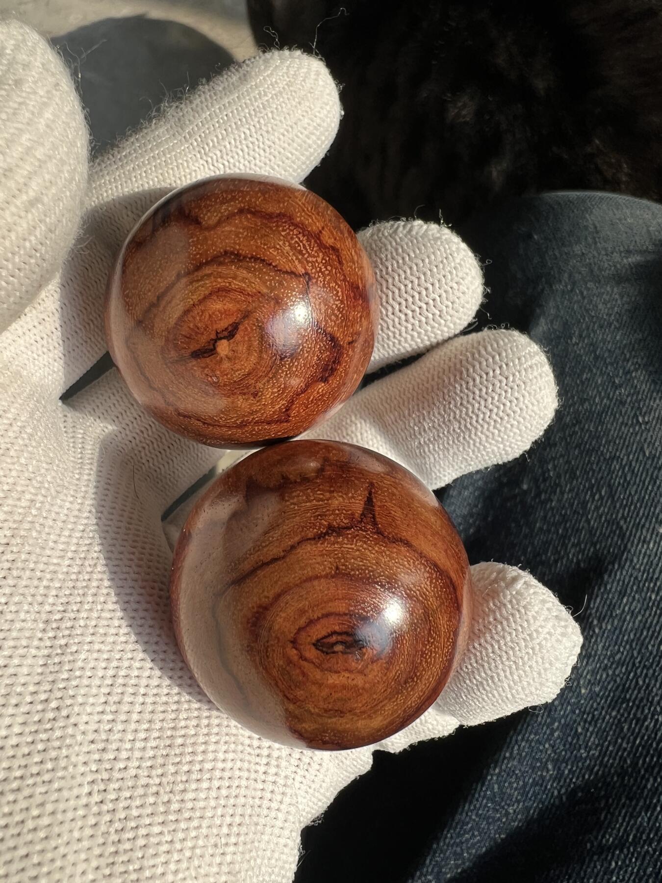 零元拍：海南黄花梨手球：35MM