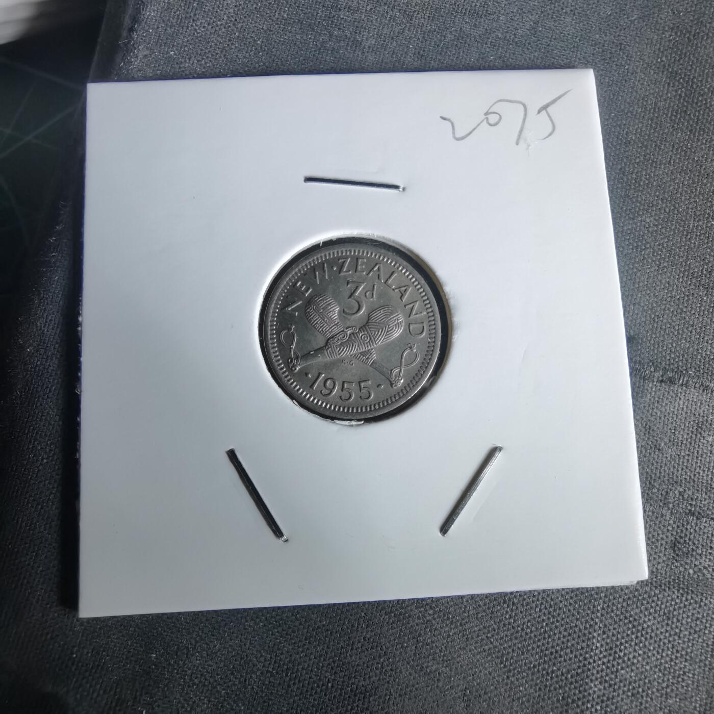 沼泽如烟--第1020场 新西兰1955年3便士