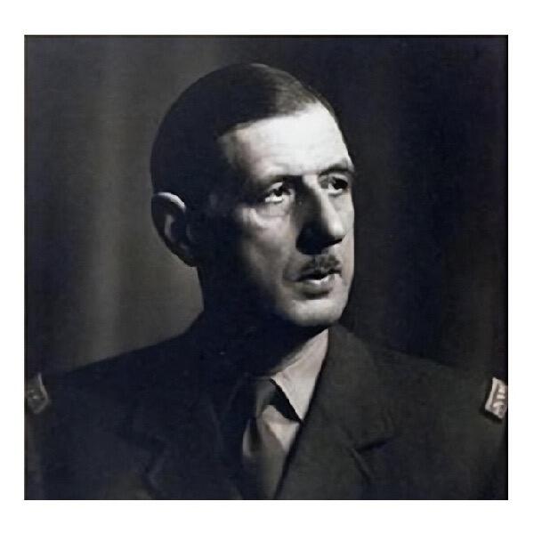 【艺术】法国艺术大章 二战戴高乐将军 高浮雕精制超大镀银章 光边 68MM厚6MM 210克