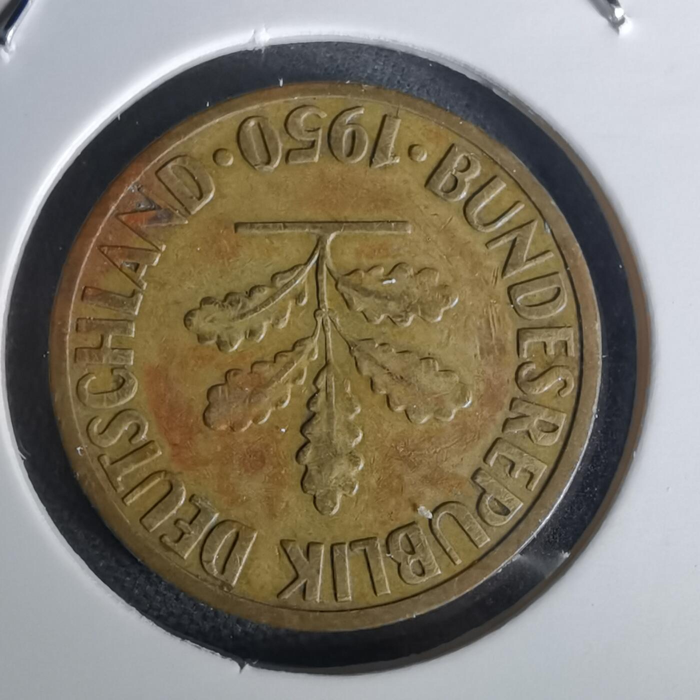 沼泽如烟--第1020场 德国1950年10芬尼