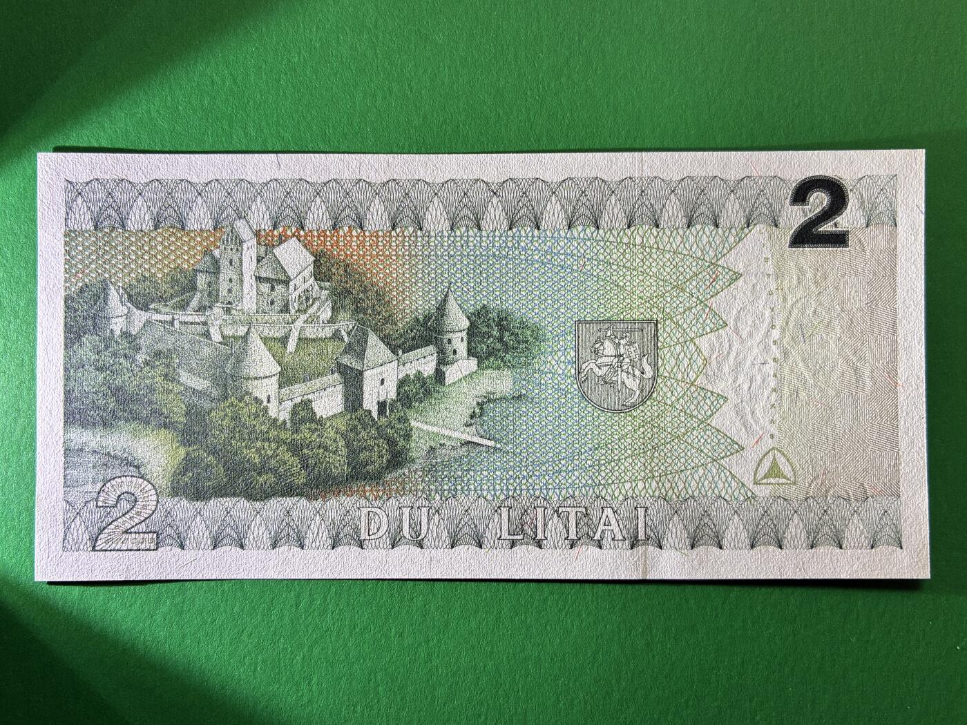 咖啡豆•收藏 2026年Mar_19th世界各国纸币拍卖 立陶宛 1993年 2立特 全新UNC 外国 欧洲纸币