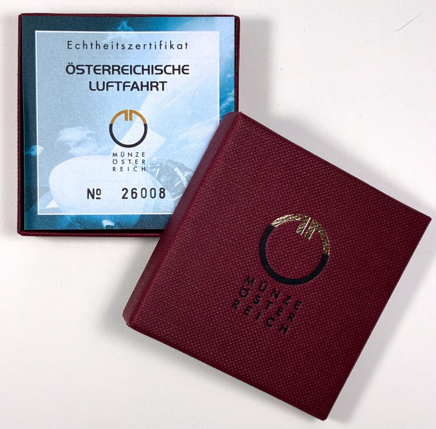 【雨安】【直播拍卖】【第0127期-裸币套币】2026-03-13 周五 19:30 (金价1140, 银价21.50) [现代装帧] Austria 欧元 奥地利 25欧元 2007年 欧洲航空先驱 铌芯银币