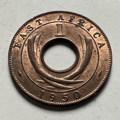 🌹外币初藏🌹🐯2026年第28场   每周二四六晚8️⃣点 接代拍 - 英属东非1950年一分 a