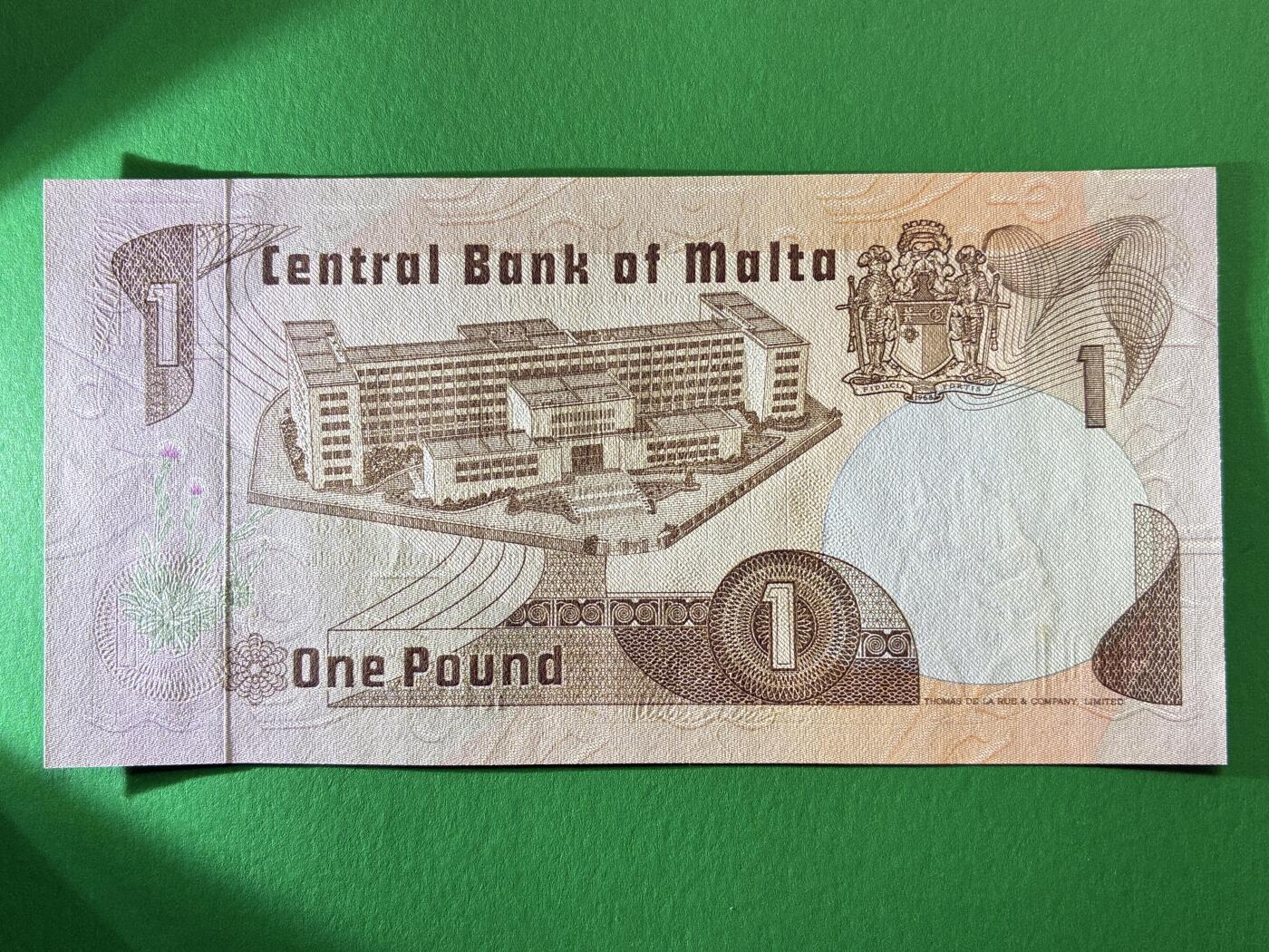 咖啡豆•收藏 2026年Mar_19th世界各国纸币拍卖 马耳他 1967年 1镑 全新UNC 外国 欧洲纸币