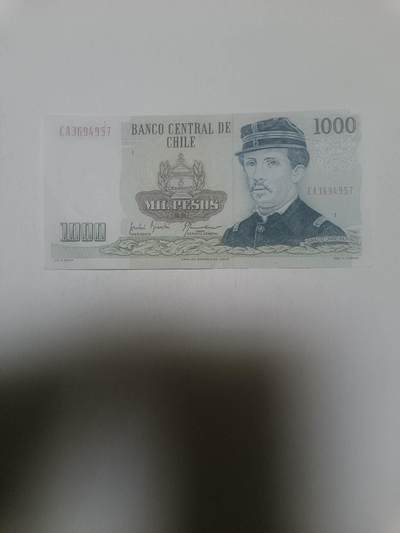 【20260316】非全新纸币和硬币第345场 - 智利1991年1000比索