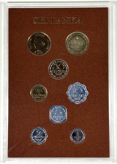 【雨安】【直播拍卖】【第0127期-裸币套币】2026-03-13 周五 19:30 (金价1140, 银价21.50) - [现代套币] Ceylon 锡兰/斯里兰卡 套币 1978年