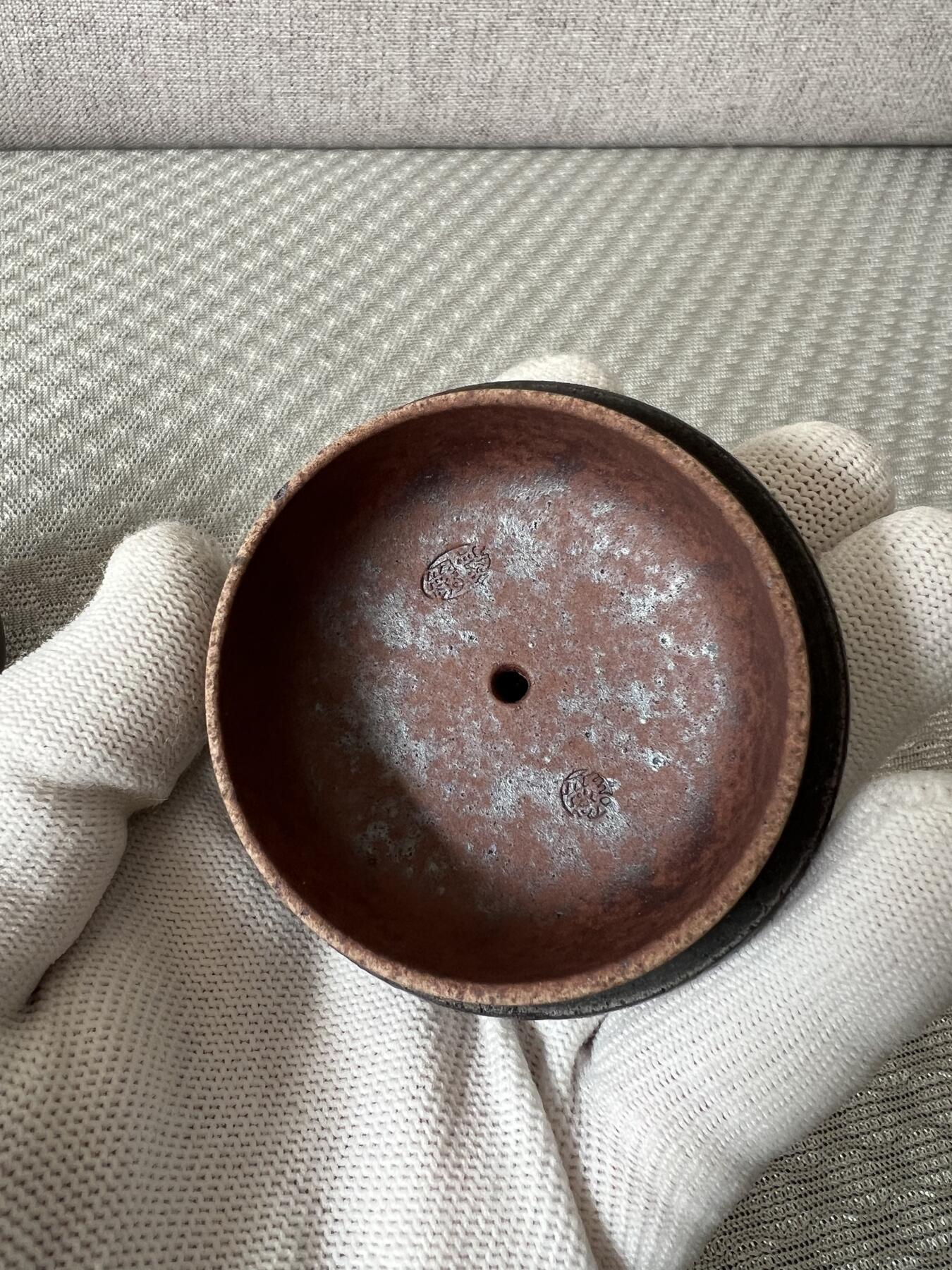 零元拍：原矿紫砂壶柴烧扁虚+柴烧主人杯（130CC左右）