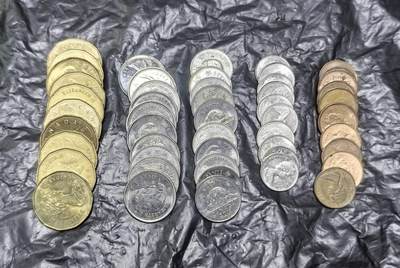 北京马甸外国币专卖第149期，外国币专场，陆续上拍，欢迎关注 - 加拿大流通币10套