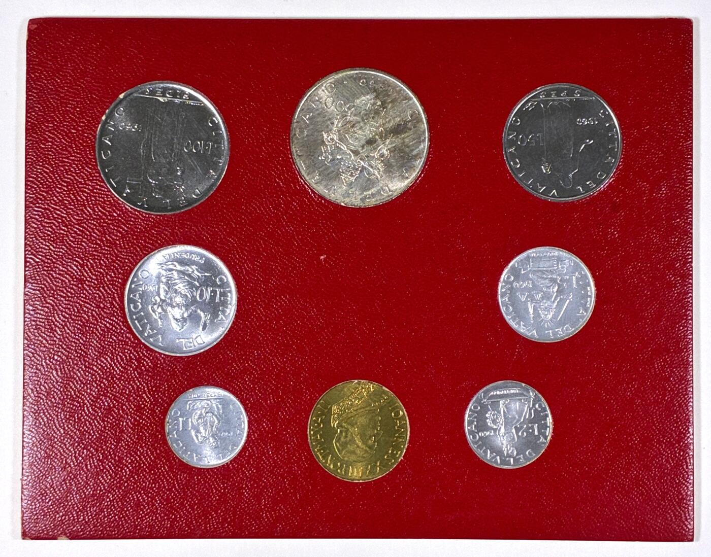 【雨安】【直播拍卖】【第0127期-裸币套币】2026-03-13 周五 19:30 (金价1140, 银价21.50) [现代套币] Vatican 梵蒂冈 套币 1960年