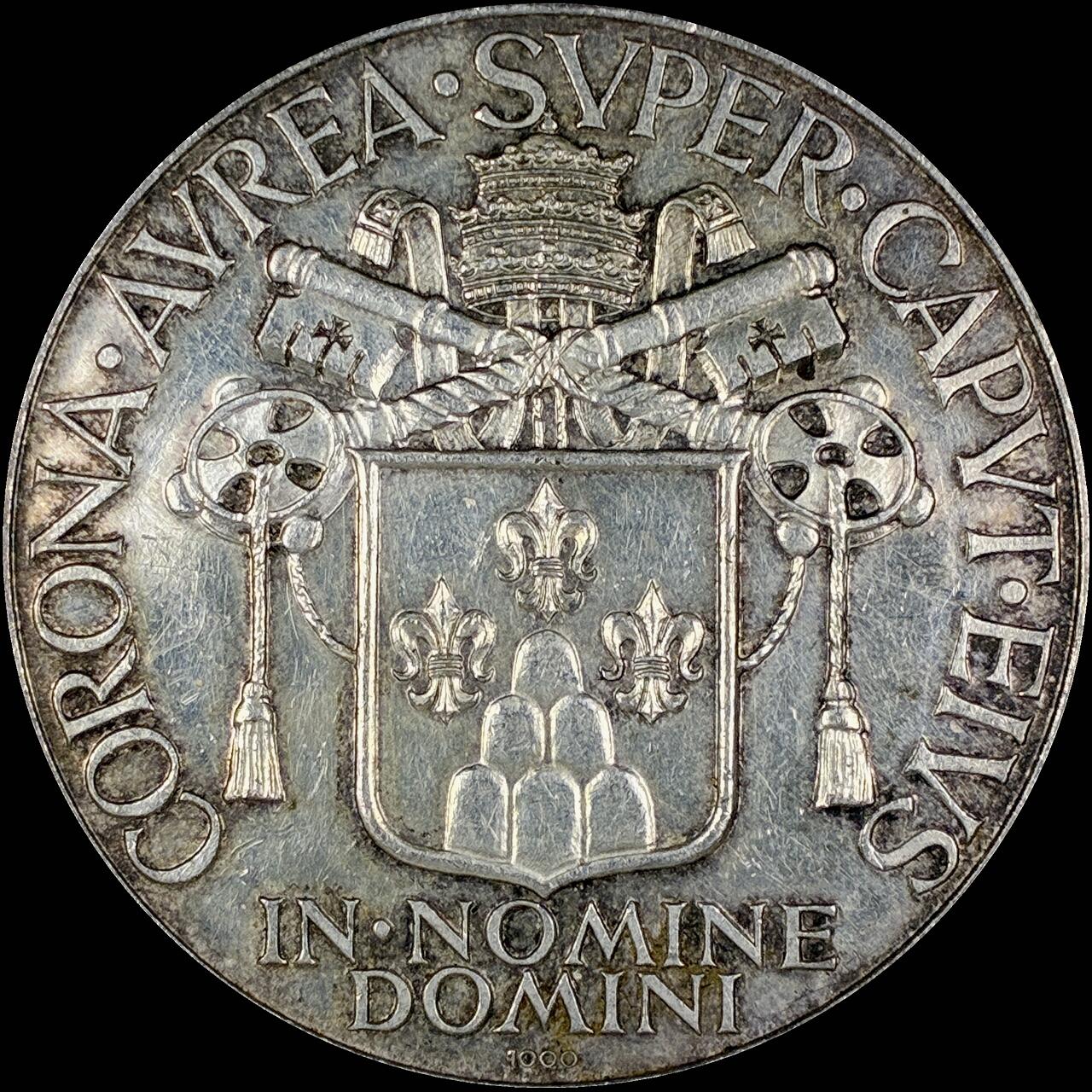 【雨安】【直播拍卖】【第0127期-裸币套币】2026-03-13 周五 19:30 (金价1140, 银价21.50) [徽章奖章] Vatican [章] 梵蒂冈 1963年 保禄六世 银章 24.7克, 纯银, 40mm