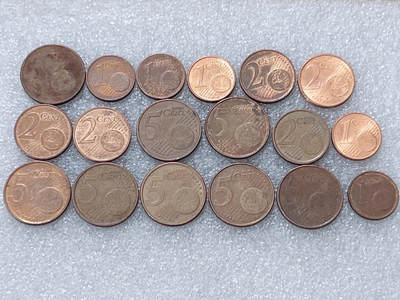 第一海外回流一元起拍收藏 散集专场  第303期 - 欧盟硬币 18枚