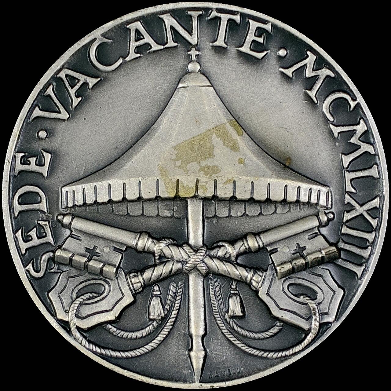 【雨安】【直播拍卖】【第0127期-裸币套币】2026-03-13 周五 19:30 (金价1140, 银价21.50) [徽章奖章] Vatican [章] 梵蒂冈 1963年 若望二十三世 逝世