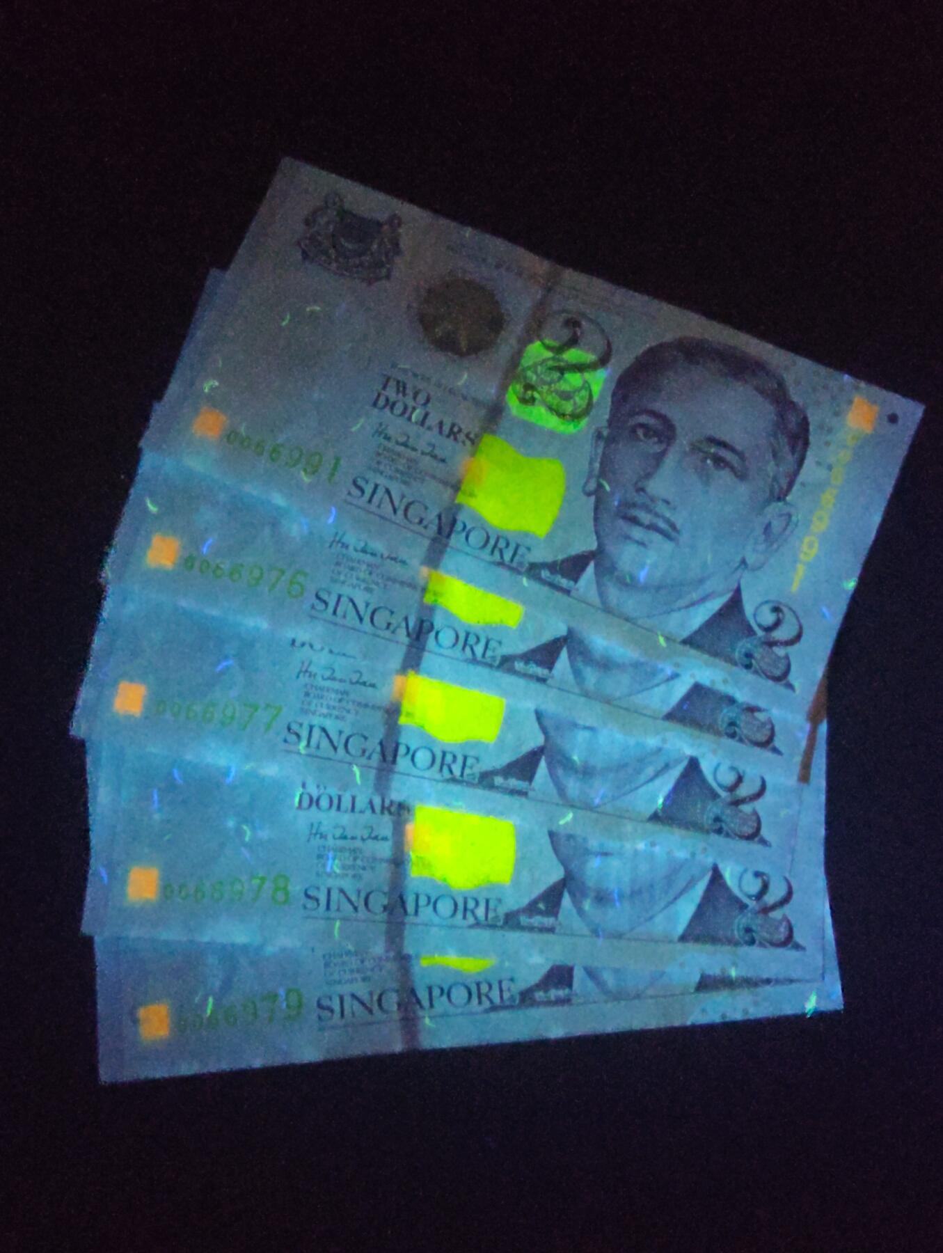 2026三月第二期，总219期 新加坡2000年新千年2元纪念钞批量五张UNC微潮