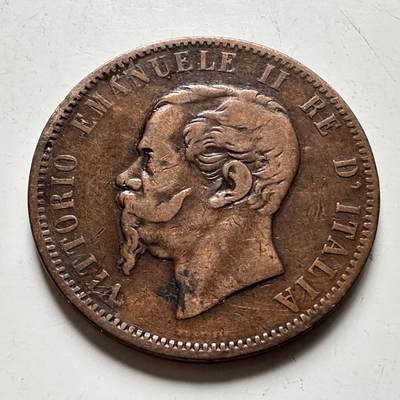 🌹外币初藏🌹🐯2026年第28场   每周二四六晚8️⃣点 接代拍 - 意大利1867年10分铜币