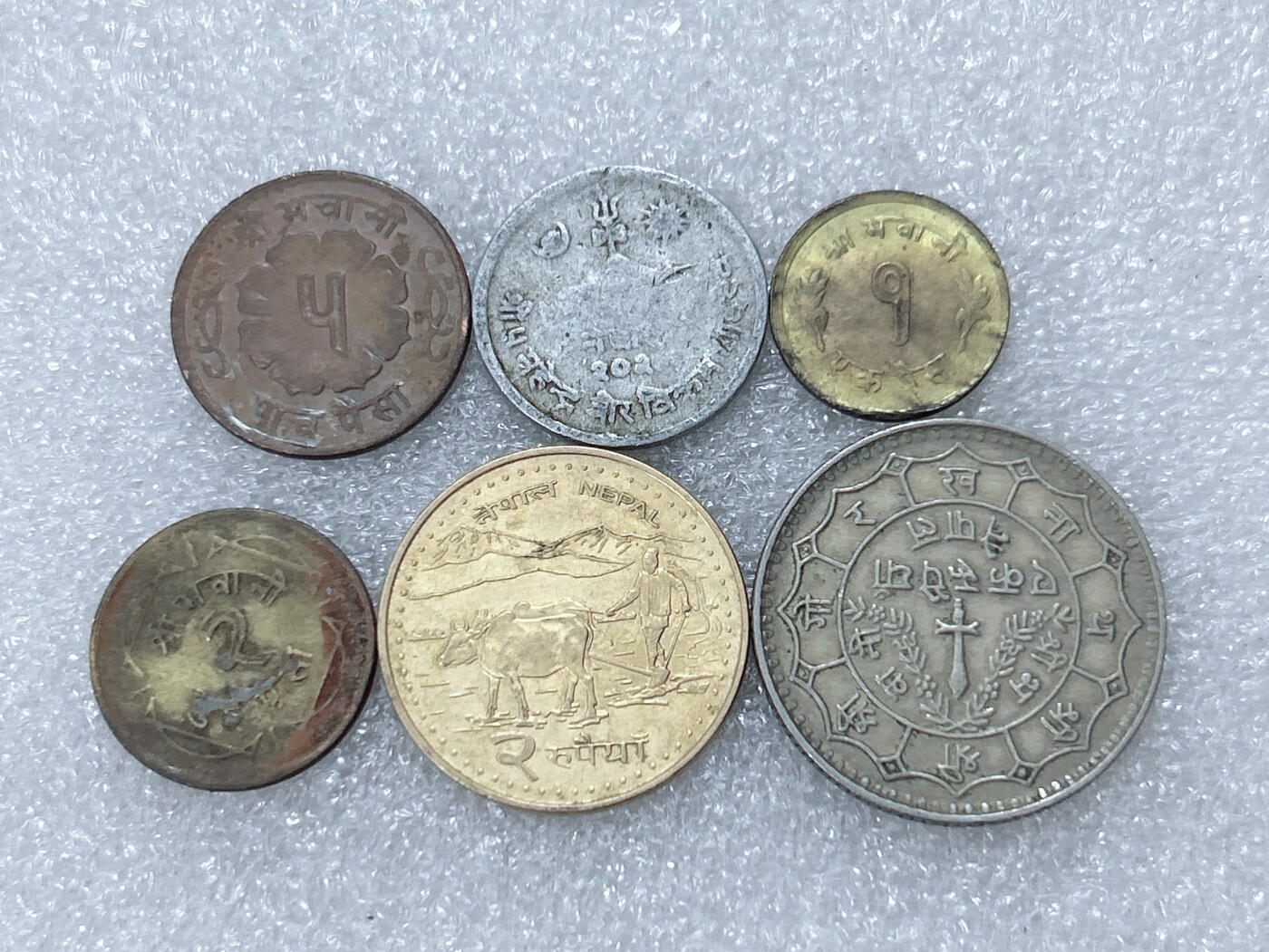 第一海外回流一元起拍收藏 散集专场  第302期 尼泊尔硬币 6枚