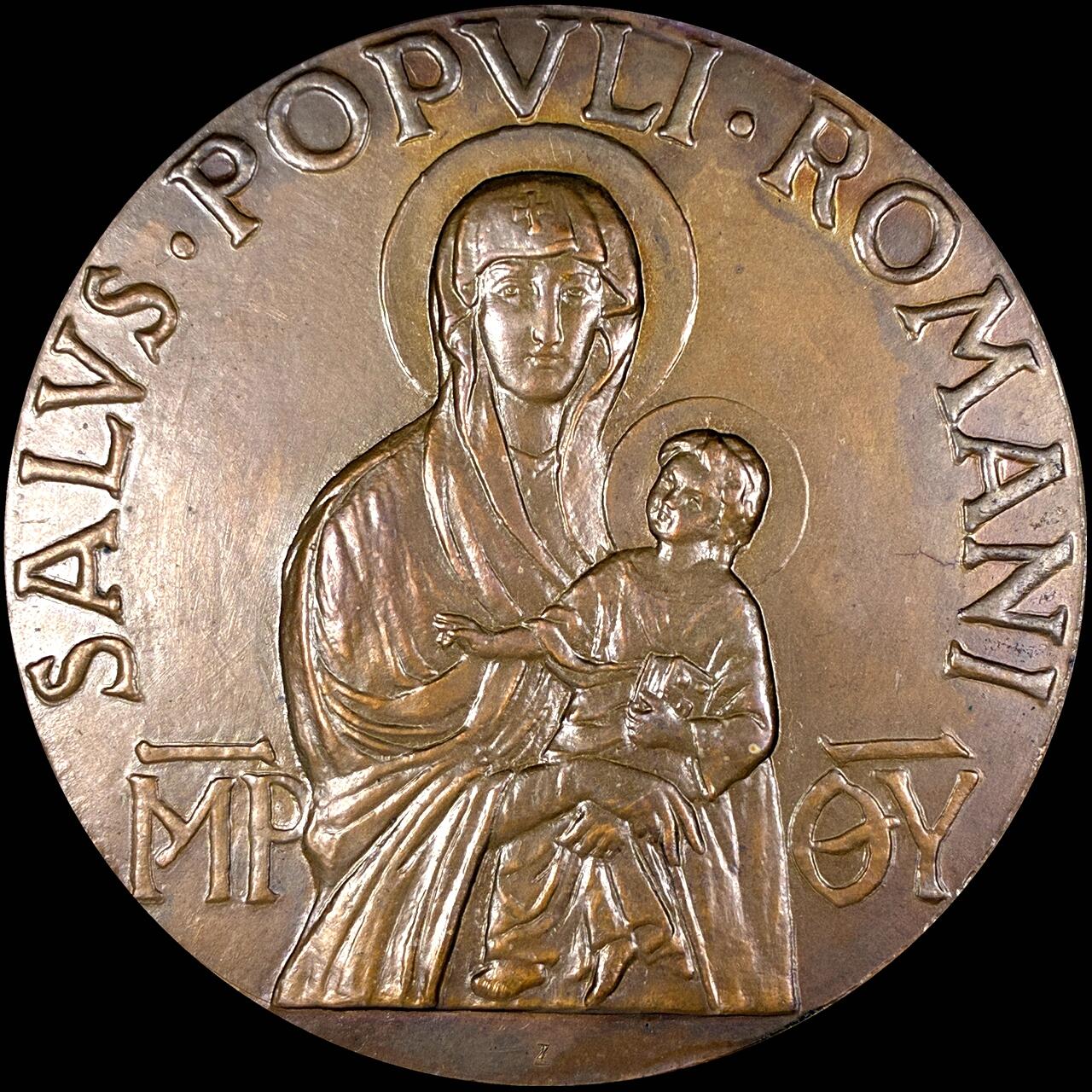 【雨安】【直播拍卖】【第0127期-裸币套币】2026-03-13 周五 19:30 (金价1140, 银价21.50) [徽章奖章] Vatican [章] 梵蒂冈 1951年 庇护十二世 铜章 76克, 60mm