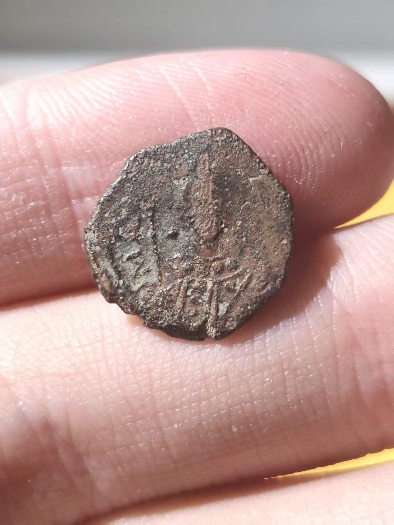 星盘世界钱币拍卖 中世纪 - 拜占曼努埃尔一世半特塔特伦铜币