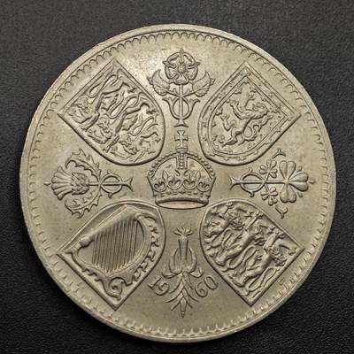 【淘币小摊】实时拍第八百八十拍   散币场    每周一统一发货 - 英国1960年五先令纪念币