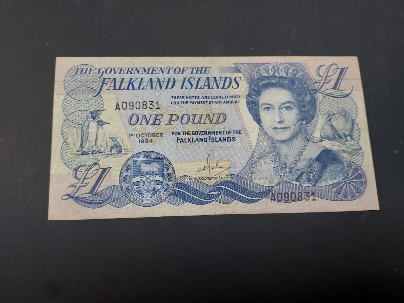 博彦收藏  AM 3月21日 8点钱币专场 全场包邮 福克兰群岛 女皇1镑 流通品