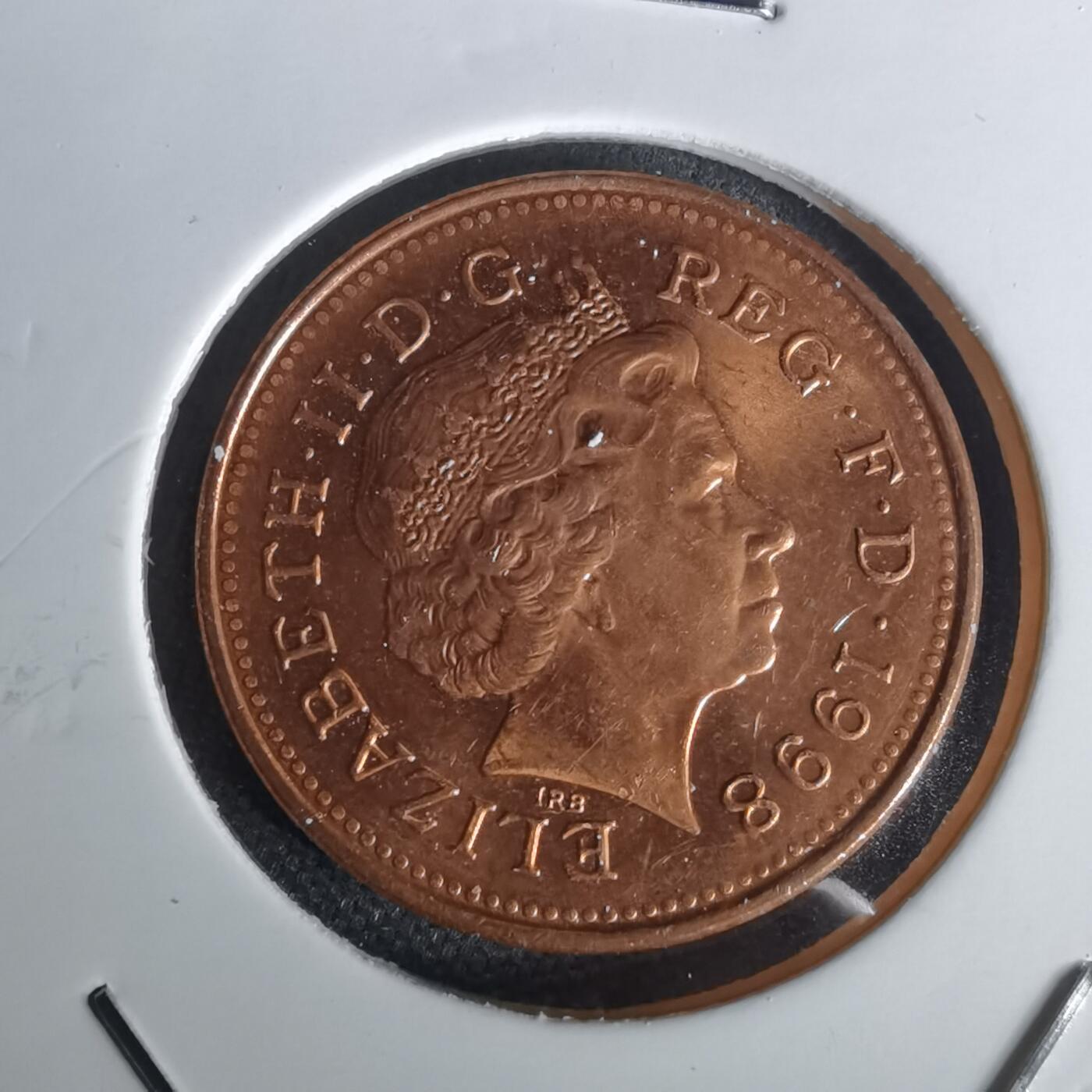 沼泽如烟--第1020场 英国1998年1便士