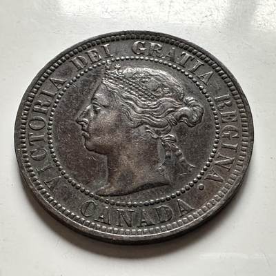 🌹外币初藏🌹🐯2026年第28场   每周二四六晚8️⃣点 接代拍 - 加拿大1886年一分