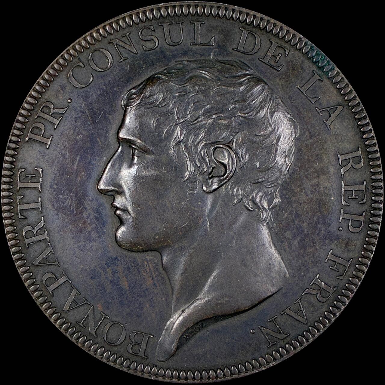 【雨安】【直播拍卖】【第0127期-裸币套币】2026-03-13 周五 19:30 (金价1140, 银价21.50) [徽章奖章] France [章] 法国 1802年 拿破仑一世 亚眠和约 法英西荷和平条约 铜章