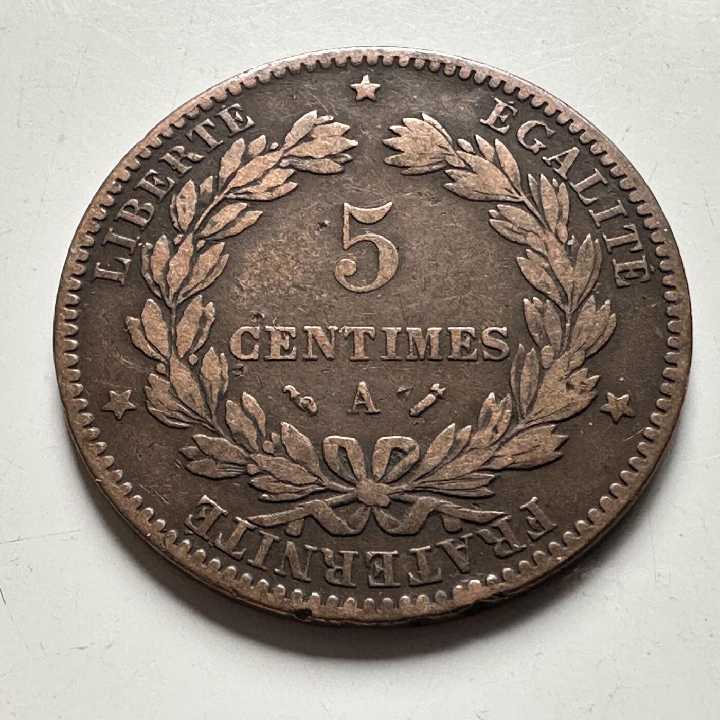 🌹外币初藏🌹🐯2026年第28场   每周二四六晚8️⃣点 接代拍 法国1884年五分