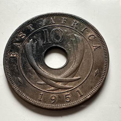 🌹外币初藏🌹🐯2026年第28场   每周二四六晚8️⃣点 接代拍 - 英属东非1951年10分 