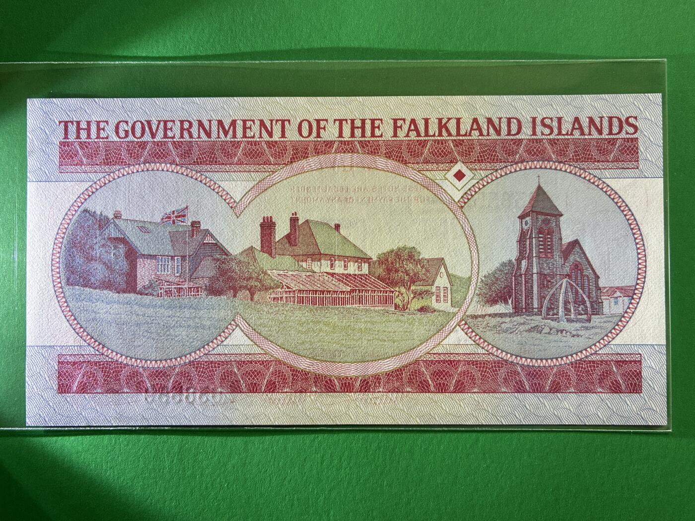 咖啡豆•收藏 2026年Mar_19th世界各国纸币拍卖 福克兰群岛 1983年 5镑 全新UNC 外国 欧洲纸币